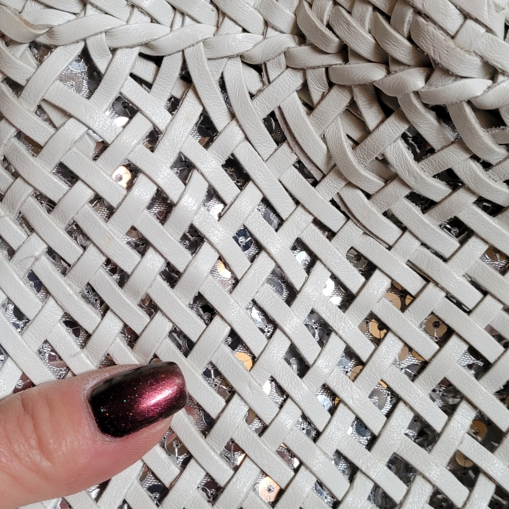 Cache White Leather Should Bag - image 1